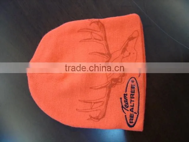 fashion knit hats with jacquard