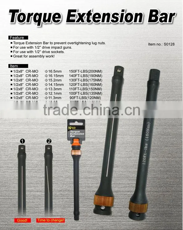 1/2x8" CR-MO Torque Extension Bar