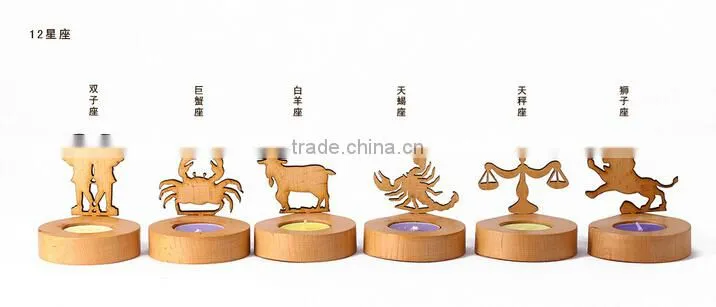 Continental Home Decoration Candlestick fashion candle holder wood