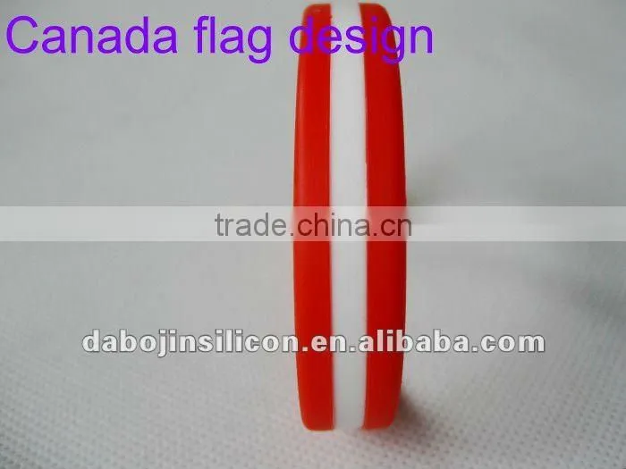 Ecuador country flag silicone fashion wristbands