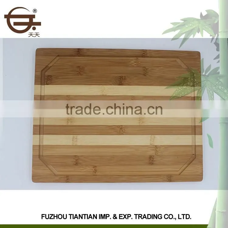 Hot selling eco-friendly natural square bamboo cuttingboard