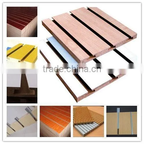 MELAMINE slotted mdf board for store decoration