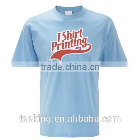 Custom 100% Cotton Men's Heat Transfer Printing Tshirt