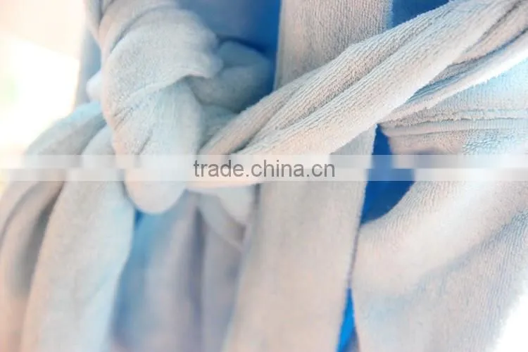 100% bamboo fiber women's bathrobe, terry cloth bathrobe,nightwear gown
