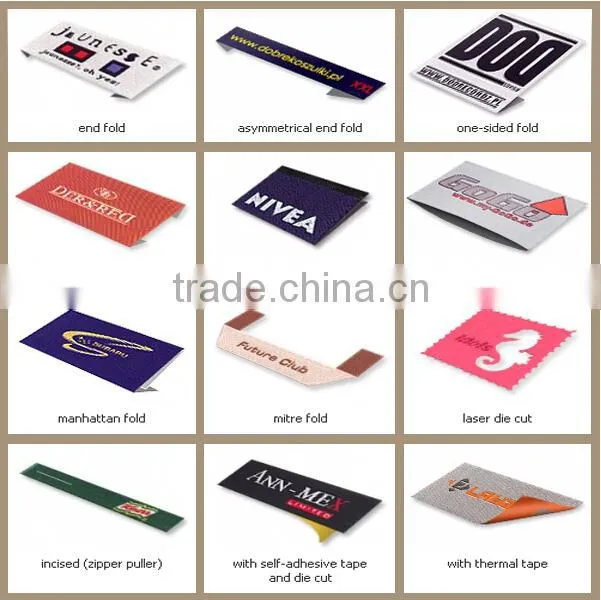 high quality fashion woven patches for clothes