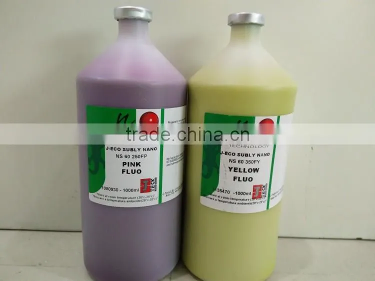 High transfer rate Italy neon sublimation ink