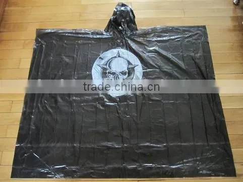 Kids one time Disposable plastic raincoat/rain poncho with customized logo