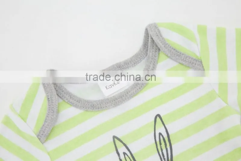 Wholesale 2017 New Style Newborn Baby Clothes 100% Cotton Baby Rompers For Rabbit Design