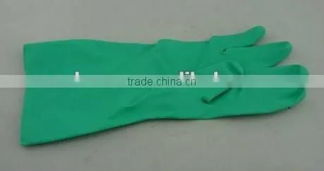 CE Certifiled Nitrile gloves chlorinated outside gloves chemical resistant gloves