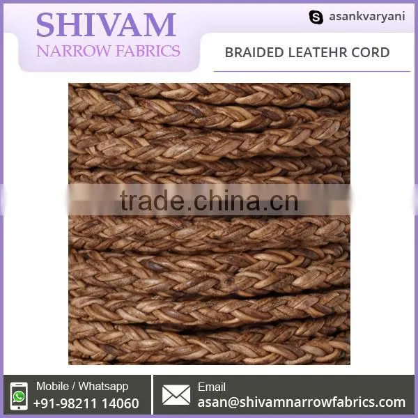 Fashion Braided Leather Cord