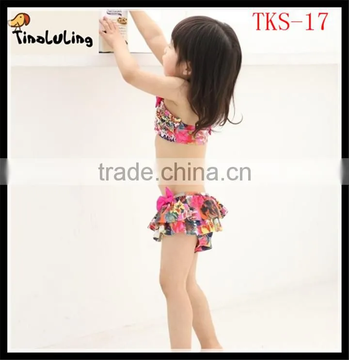 2014 kids girls swimwear sexy swimwear for kids beachwear