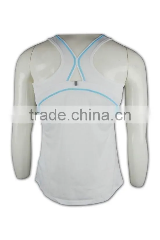 China manufactory high quality dri-fit white low MOQ custom vests