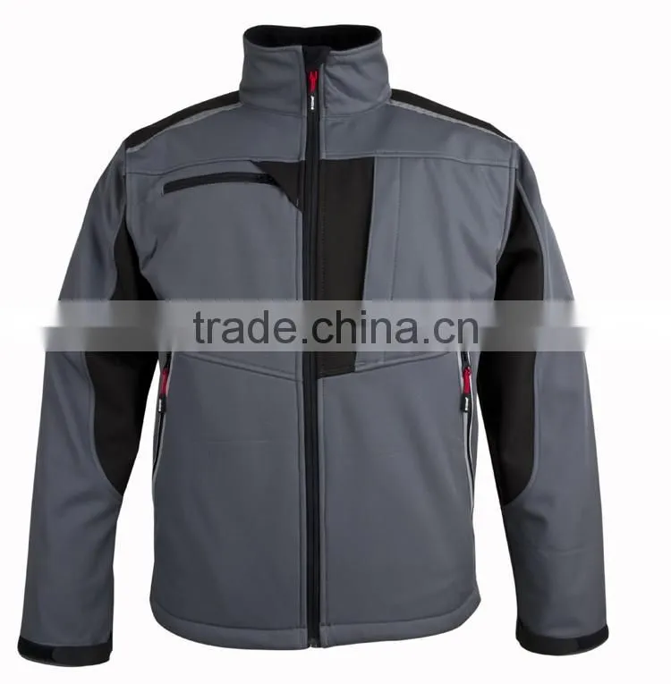 Waterproof workwear 3 layer soft shell jacket