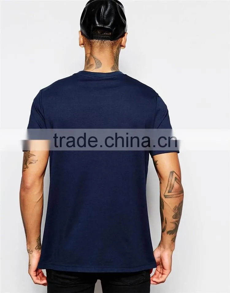 Guangzhou Shandao New Arrival 180g 100% Cotton with Shoulder Side Zipper Short Sleeve O-Neck Wholesale Blank T Shirts