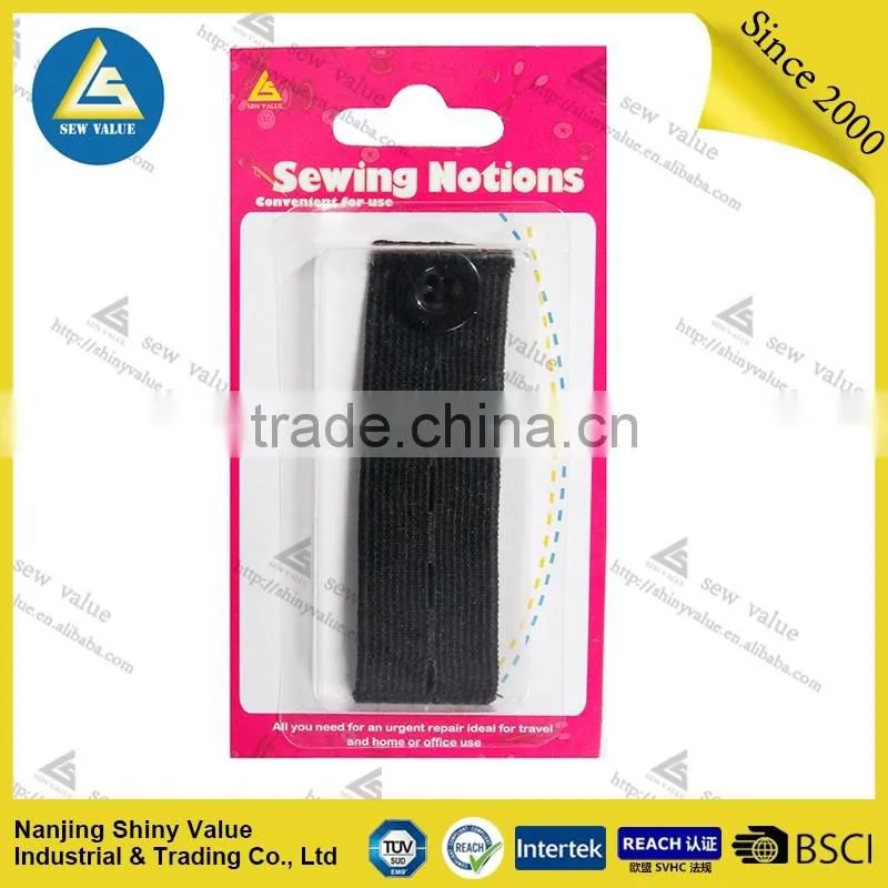 Quick fit for daily life using elastic material button extenders for pants
