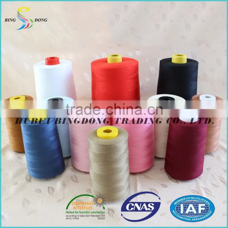 30s/2 30s/3 optical white 100% virgin polyester spun yarn