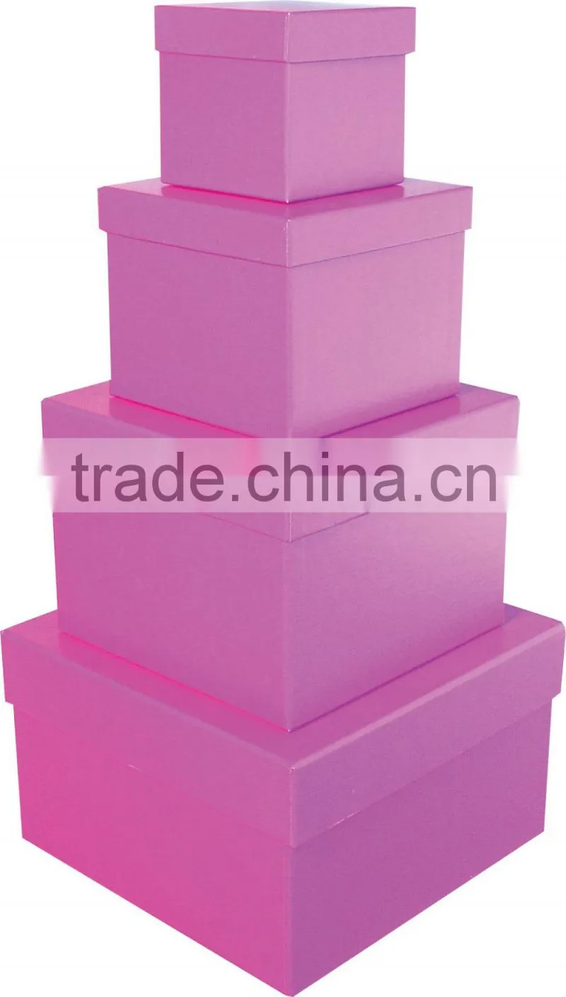Gift Jewelry Box In Box Multi Layers 4 In 1 Set Square For Lover