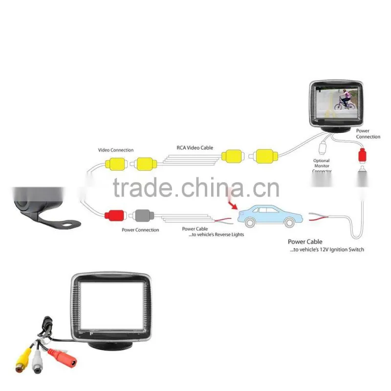 IP68 Mini Butterfly Bracket Mount Rearview Car Backup Camera