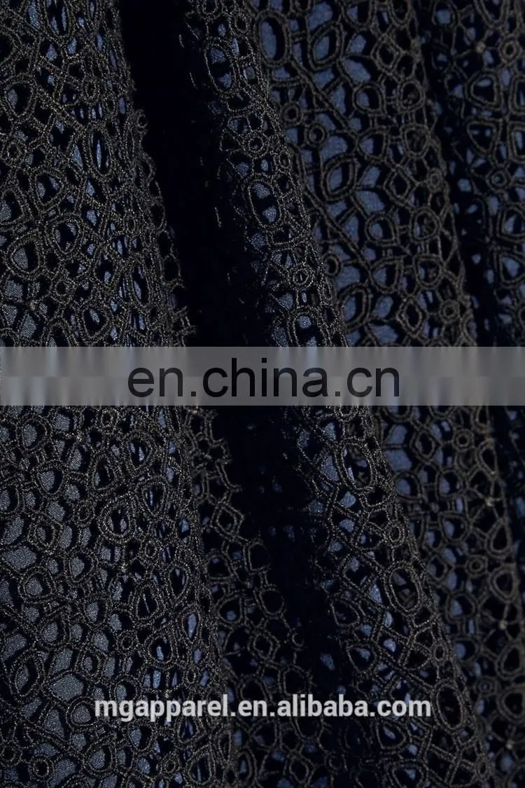 wholesale new fashion women clothes long evening party wear gown black crochet sexy evening gown dress