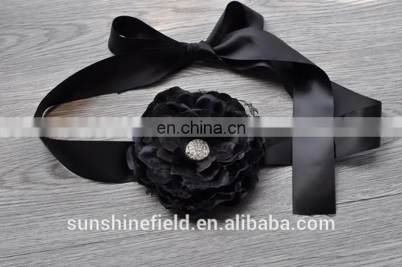 Laced Peony Flower Sash Belt For Kids