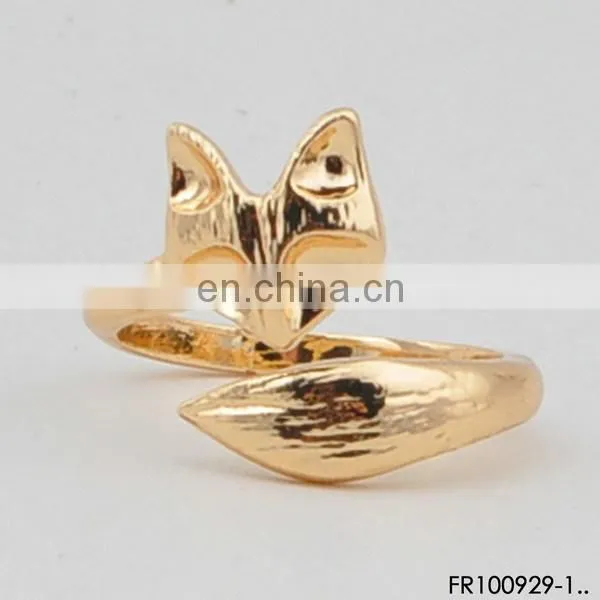 colorful crystal latest gunmetal adjustable finger ring designs