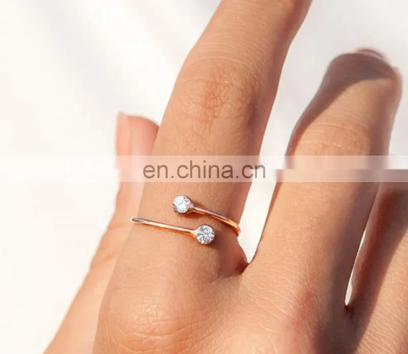 Custom gold and silver nautical feather rings