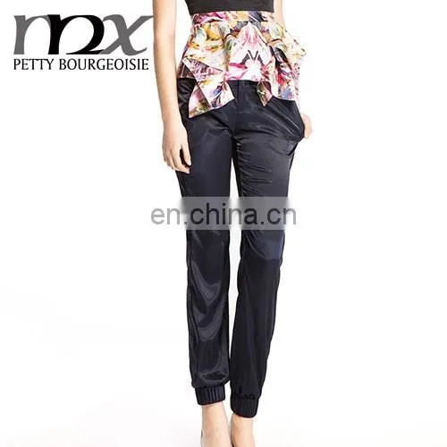 Loose Pants For Women Pure Color Simple Style With Ankle Elastic