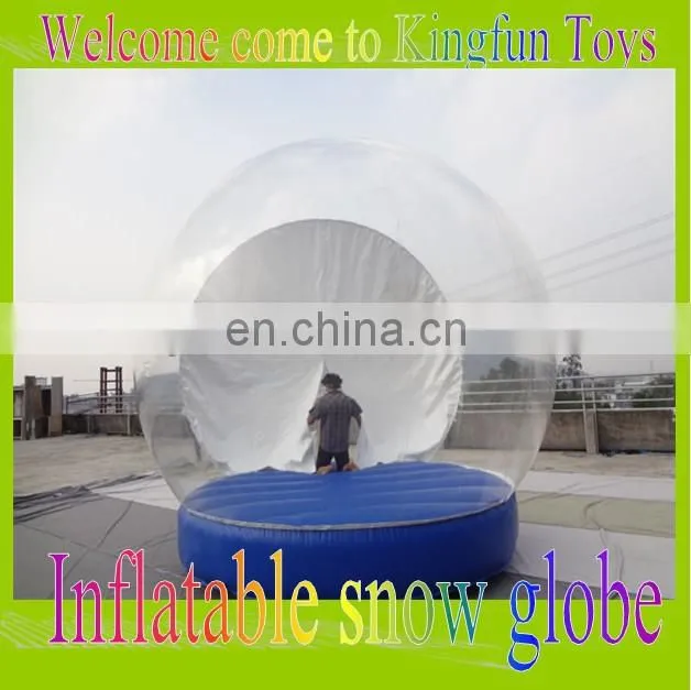 X-mas inflatable snow bubble ball inflatable snow globe for winter