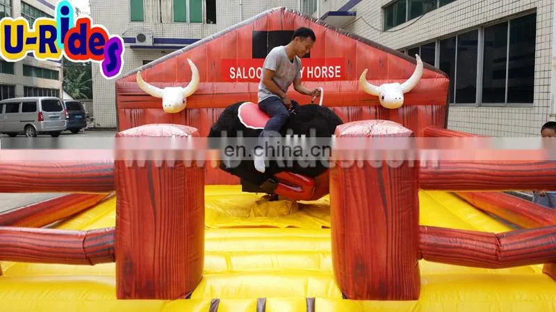 Big body inflatable mechanical rodeo bull