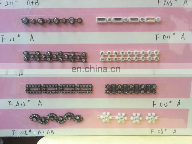 2016 new arrival fashion design plastic crystal rhinestone banding plastic rhinestone trimming