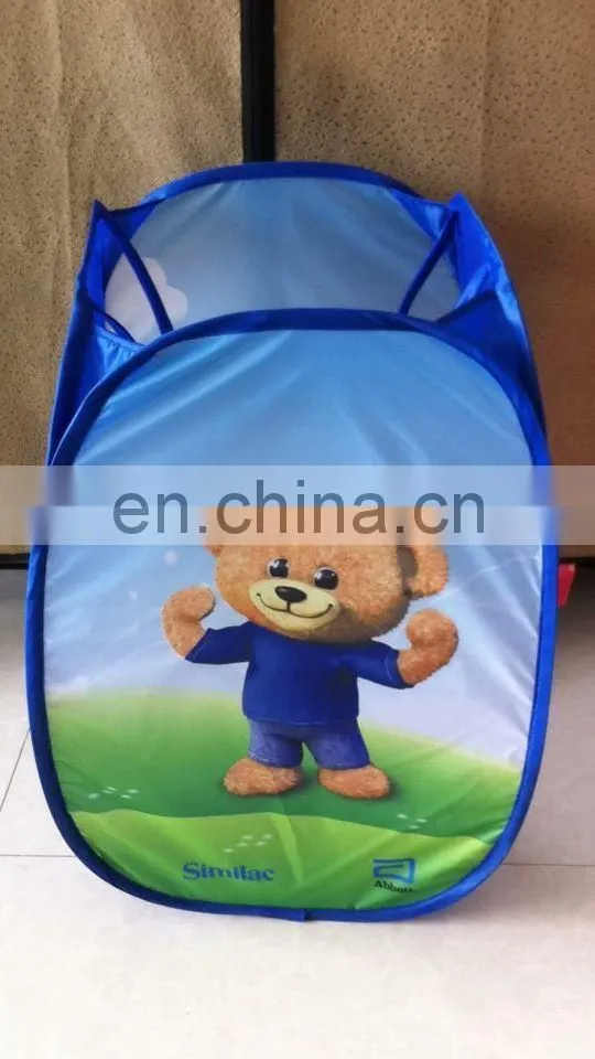 cheap customized foldable polyester laundry basket