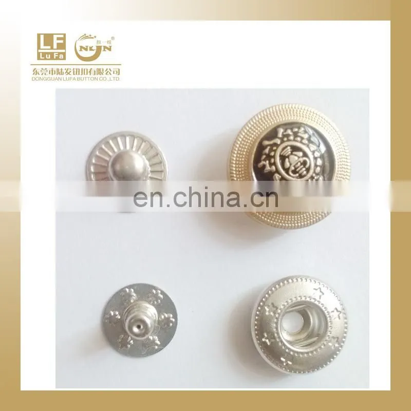 10MM LOGO lased snap fastener for garment