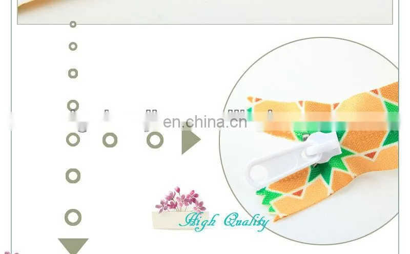 Specialty separating zipper