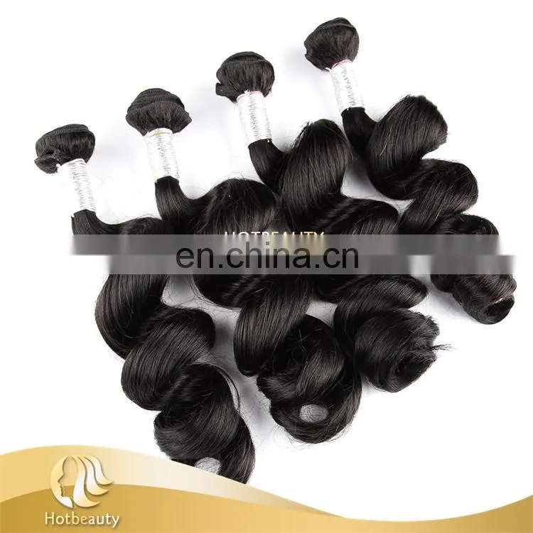 cuticle aligned hair quality loose wave 8A grade remy brazilian human hair weaving