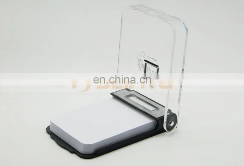 Foldalbe Business Gifts Transparent PP Sticky Notes Box Customized Logo