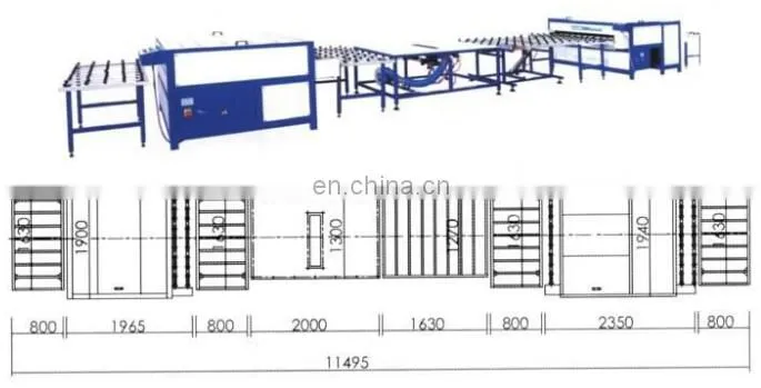 Low-e double glazed glass production line /Horizontal glass machines