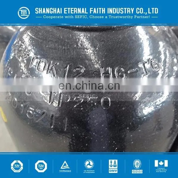Newly Designed 40L 50kg Nitrogen Gas Cylinder Price Supplied from SEFIC