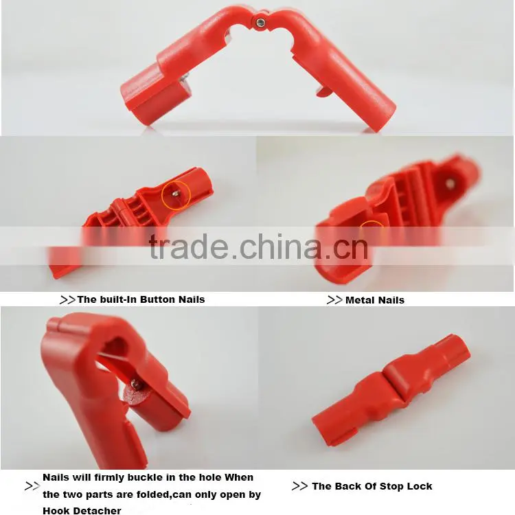 Slatwall Pegboard Security Lock Hook With Red Magic Key
