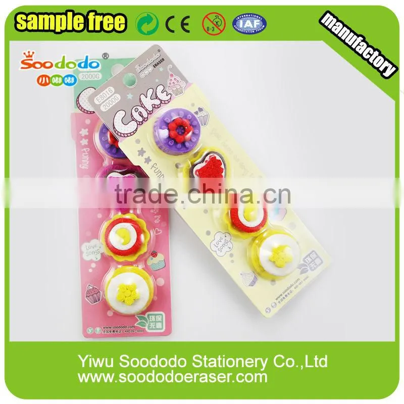 Novetly Cake eraser stationery set for gifts