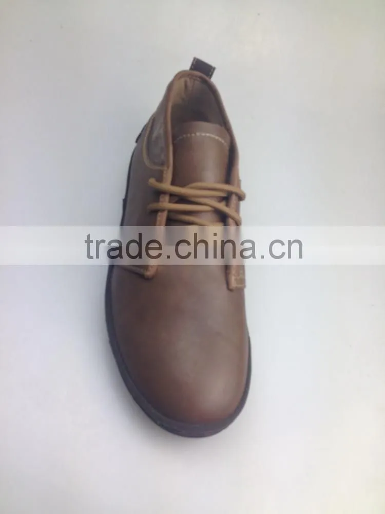 2016 men brown black color leather upper rubber outsole light boot italiy styles