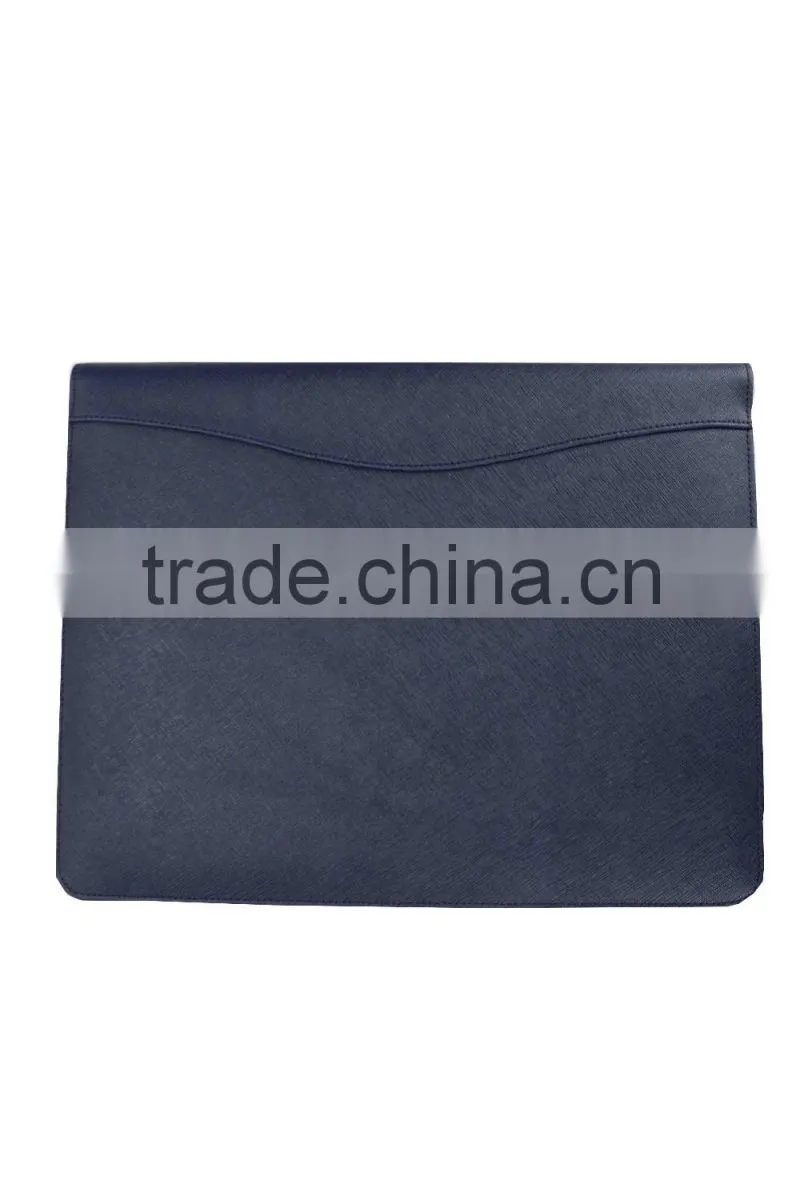 Wholesale High Quality CONTRAST COLOR Genuine Saffiano Leather Office File Bag Document Folder