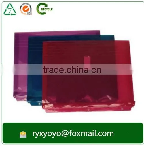 a4 plastic clear pp 3 hole punched document file bag for binders