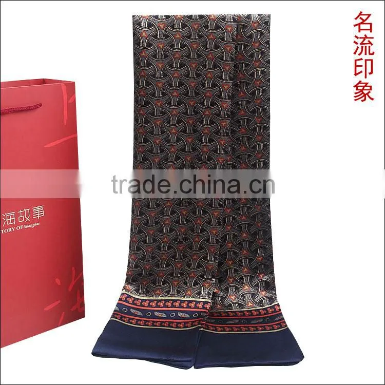Silk printed men scarf