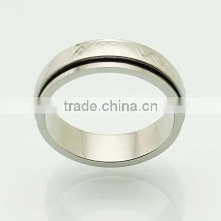 2014 cheap wholesale men stainless steel ring titanium silver 316l stainless steel rings