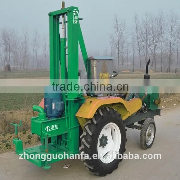 HF100T small tractor mounted water well drilling rig, mini water well drilling rig