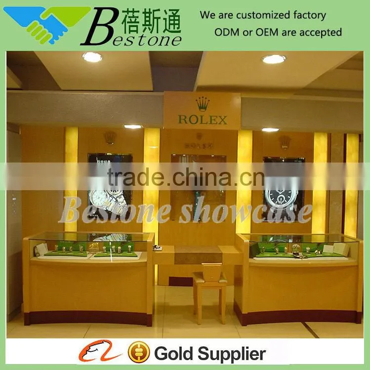 Classic maple wood used watch furniture for retail store