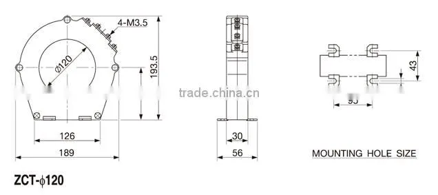 ZCT Zero Phase Current Transformer