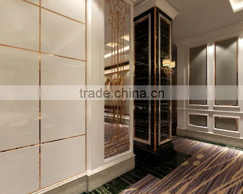 Stainless steel or Aluminum U shape type tile trim for decoration
