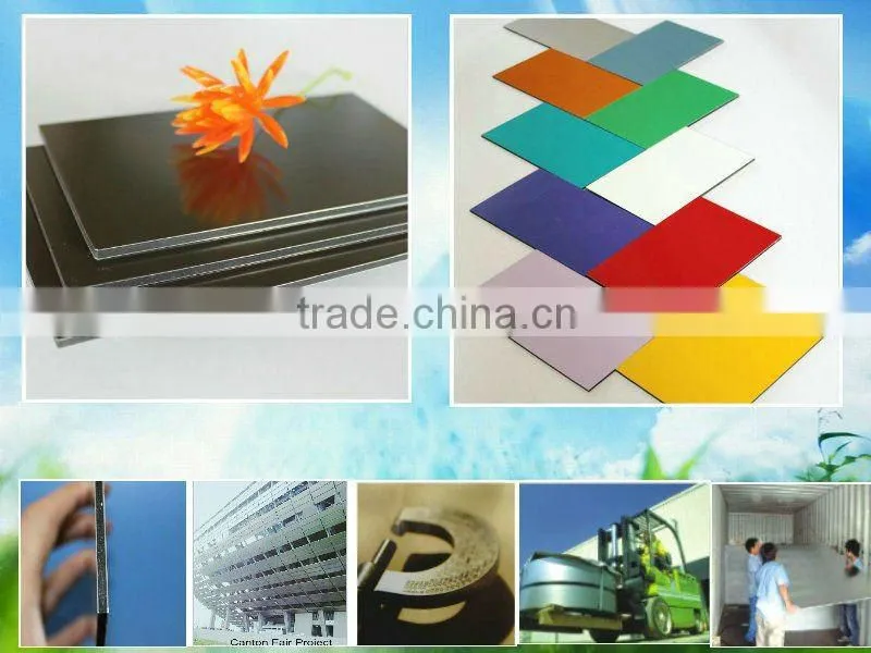 aluminium polystyrene sandwich panel/wooden texture aluminium alucobond panel