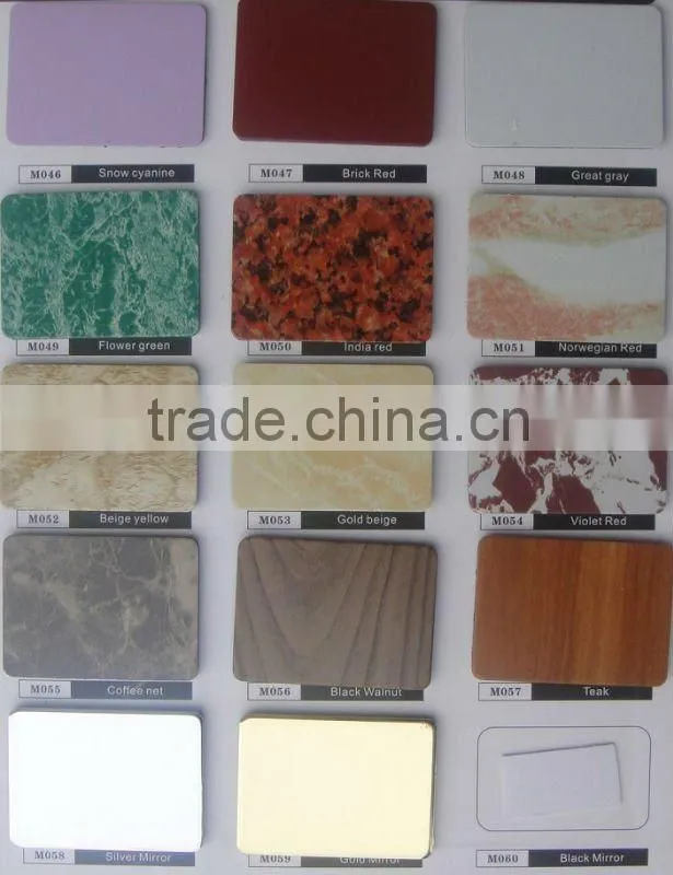 20 years color warranty alucotile cladding composite panel alumium